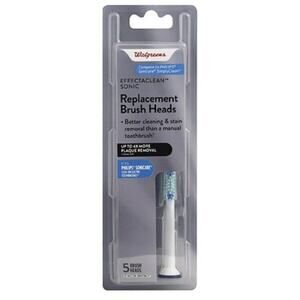 Effectaclean 5 Replacement Brush Heads Compatible w/ Philips Sonicare Toothbrush